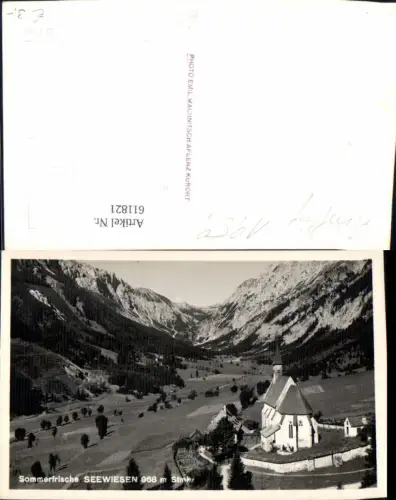 611821,Foto Ak Seewiesen Turnau Ansicht m. Kirche