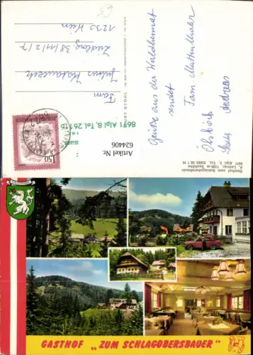 624406,Mehrbild Ak Krieglach Alpl Gasthof z. Schlagobersbauer