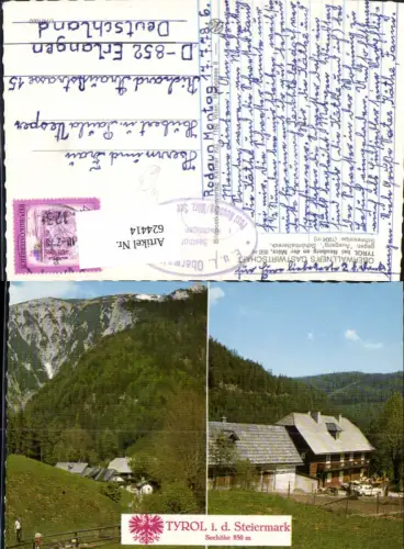 624414,Mehrbild Ak Tyrol b. Neuberg a. d. Mürz Oberwallners Gastwirtschaft