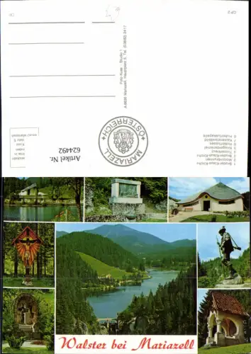 624492,Mehrbild Ak Mariazell Bruder-Klaus-Kirche Walster Kaiserstandbild