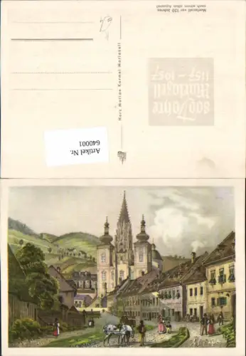 640001,Künstler Ak Mariazell vor 150 Jahren