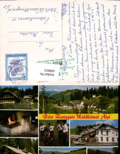 640053,Mehrbild Ak Krieglach Alpl Peter Roseggers Waldheimat