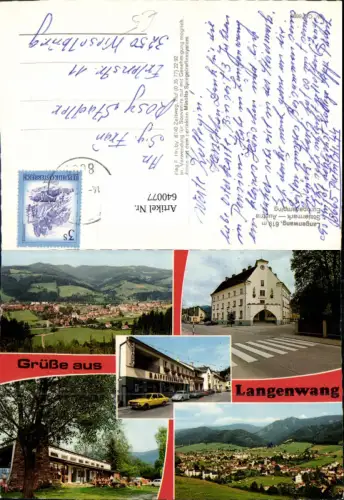 640077,Mehrbild Ak Langenwang VW Käfer Raiffeisenbank