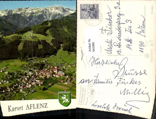 641069,Aflenz Kurort m. Hochschwab pub Alpine Luftbild FÖ 54559A
