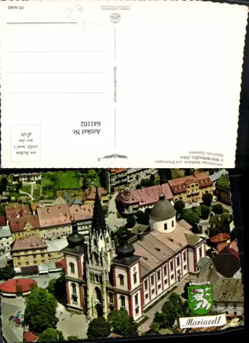 641102,Mariazell Basilika pub Alpine Luftbild FÖ 54963
