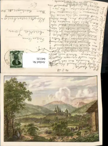 641131,Künstler Ak Mariazell vor 100 Jahren nach alter Lithographie