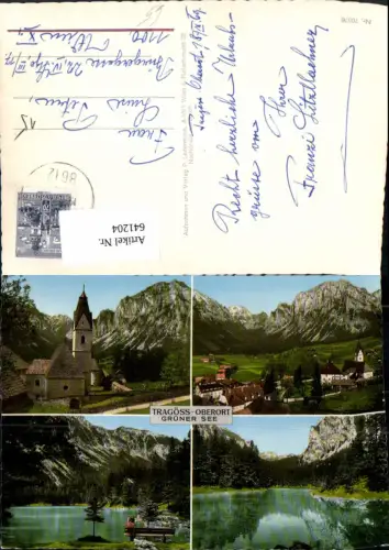 641204,Mehrbild Ak Tragöß-Sankt Katharein Oberort Grüner See