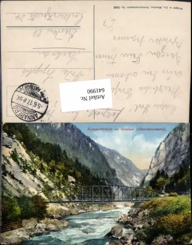 Kummerbrücke Gesäuse Johnsbach Admont pub Purger e Co. 8586 Stp. Annaberg Ratibor