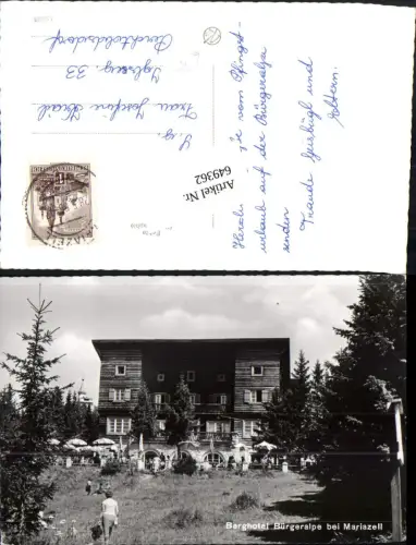 649362,Mariazell Maria Zell Berghotel Bürgeralpe