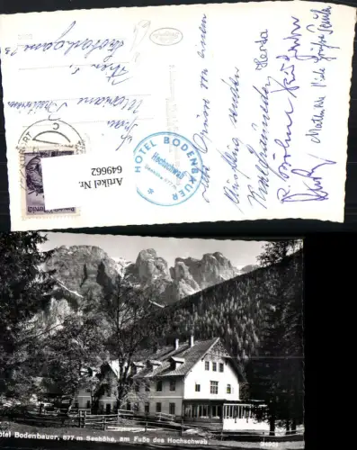 649662,Foto Ak Alpenhotel Bodenbauer Hochschwab Sankt Ilgen