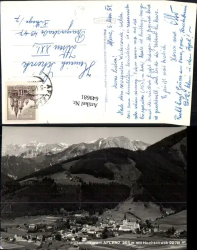 649681,Foto Ak Aflenz Kurort m. Hochschwab