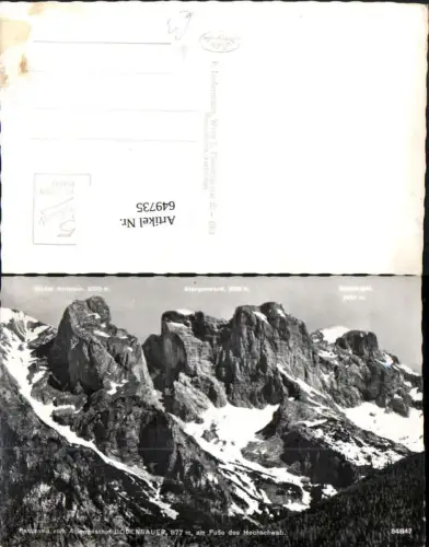 649735,Foto Ak Panorama v. Alpengasthof Bodenbauer Hochschwab Sankt Ilgen Thörl