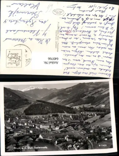 649766,Foto Ak Bruck a. d. Mur Ansicht