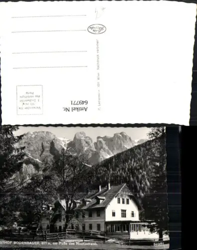 649771,Foto Ak Alpengasthof Bodenbauer Hochschwab Sankt Ilgen Thörl