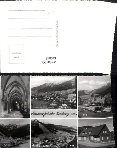649845,Mehrbild Ak Neuberg an der Mürz Kreuzgang Stift Jugendgästehaus Karlgraben