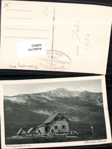 649923,Windberghütte Windberg Schneealpe Kapellen an der Mürz Steinhaus