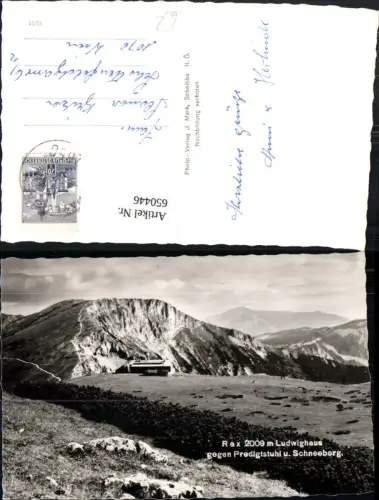 650446,Neuberg an der Mürz Kapellen Rax Ludwighaus Karl-Ludwig-Haus