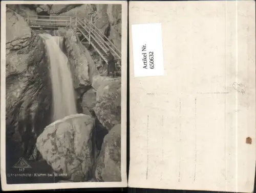 650632,Foto Ak Pernegg an der Mur Bärenschütz-Klamm b. Mixnitz Wasserfall