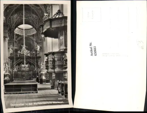 650661,Foto Ak Gnadenaltar i. d. Wallfahrtskirche Mariazell