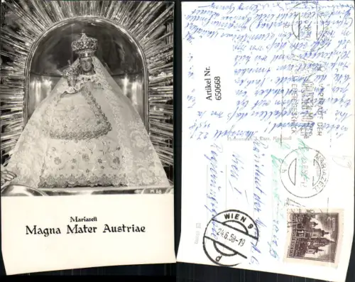 650668,Foto Ak Mariazell Magna Mater Austriae Gnadenmutter
