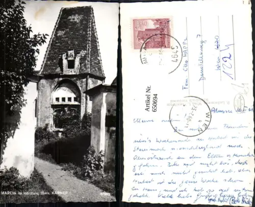 650694,Foto Ak St Marein im Mürztale Karner