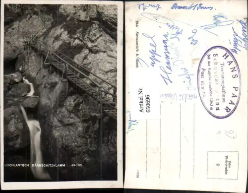 650696,Foto Ak Hochlantsch Bärenschutzklamm Mixnitz Pernegg a. d. Mur