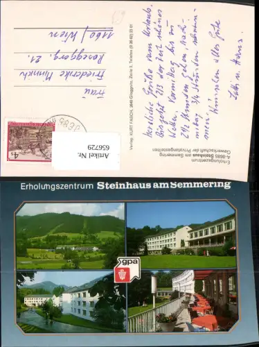656729,Mehrbild Ak Erholungszentrum Steinhaus am Semmering