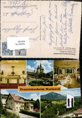 656760,Mehrbild Ak Mariazell Franziskusheim Basilika VW Käfer