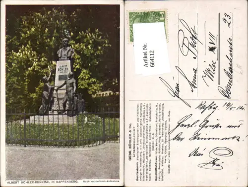 664112,Kapfenberg Albert Böhler-Denkmal