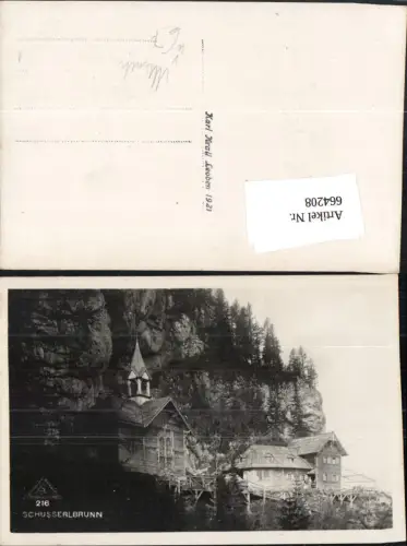 664208,Foto Ak Schüsserlbrunn Breitenau am Hochlantsch
