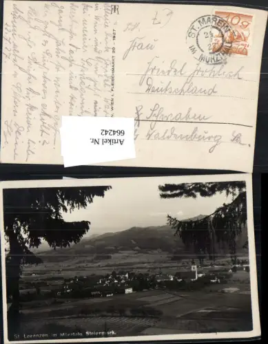 664242,Foto Ak St Lorenzen i. Mürztale Ansicht