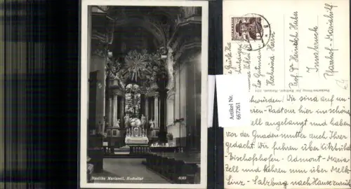667261,Foto Ak Mariazell Basilika Hochaltar
