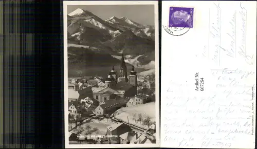 667264,Foto Ak Mariazell mit den Zellerhüten Winteransicht