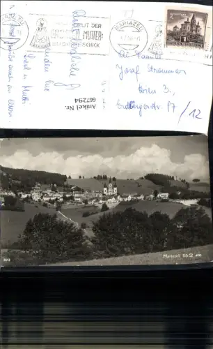 667294,Foto Ak Mariazell Ansicht