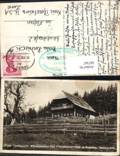 667347,Krieglach Alpl Waldheimat Peter Rosegger Geburtshaus
