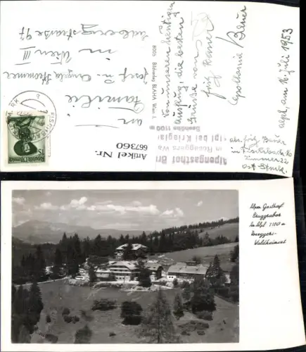 667360,Foto Ak Krieglach Alpengasthof Bruggraber Am Alpl Rosegger Waldheimat