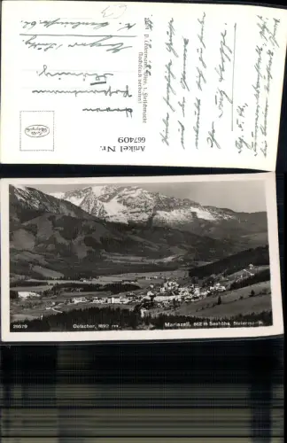 667409,Foto Ak Mariazell mit Ötscher