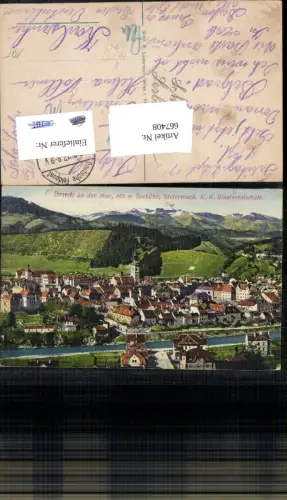 667408,Bruck a. d. Mur K.K. Staatsrealschule pub P. Ledermann 19160 Feldpost