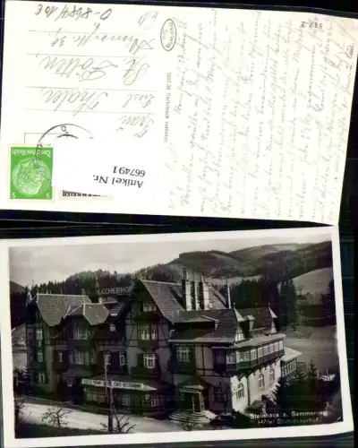 667491,Foto Ak Steinhaus a. Semmering Hotel Stuhleckerhof Spital am Semmering