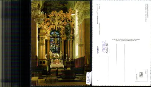 670862,Mariazell Basilika Hochaltar u. Mariensäule Innenansicht
