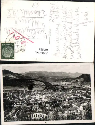 672698,Foto Ak Bruck a. d. Mur Ansicht