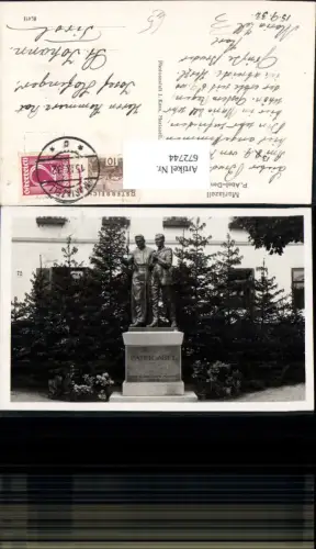 672744,Foto Ak Mariazell P. Abel-Denkmal