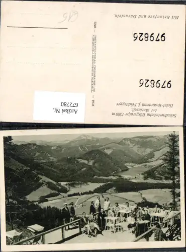 672780,Mariazell Seilschwebebahn Bürgeralpe Hotel Feichtegger Terrasse