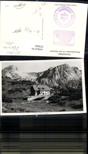 672820,Foto Ak Tragöß-Sankt Katharein Hochschwab Sonnschienhütte mit dem Ebenstein