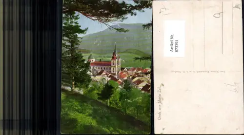 673391,Gruß aus Maria Zell Mariazell Ansicht