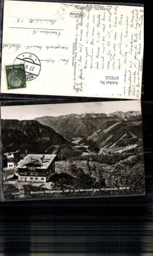 673523,Foto Ak Berghotel Bürgeralpe Mariazell geg. Hochschwab