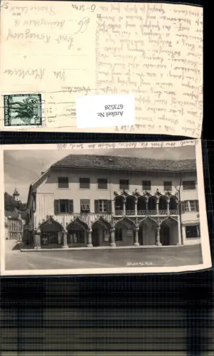 673528,Foto Ak Bruck a. d. mur Haus Gebäude Balkon Verzierung Fassade