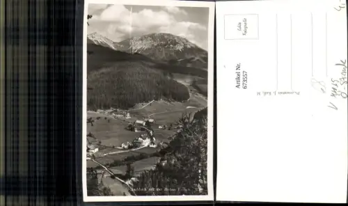673557,Foto Ak Mariazell Aschbach mit der Hohen Veitsch