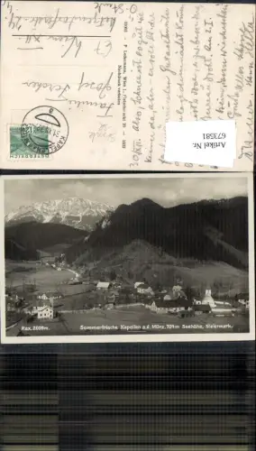 673581,Foto Ak Kapellen Neuberg an der Mürz mit Rax