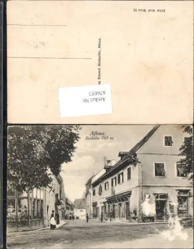 676053,seltene AK Aflenz Straßenansicht Leute Geschäft